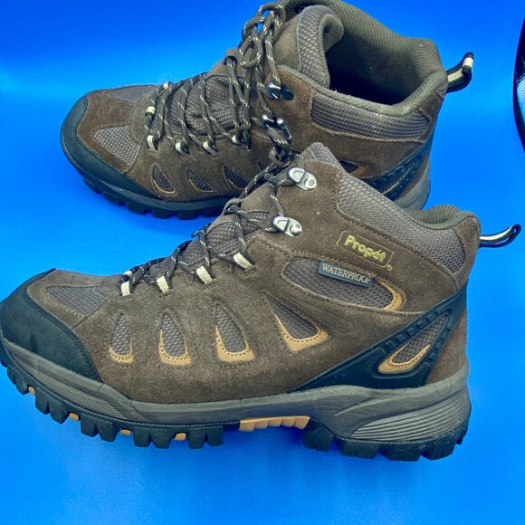Propet Men's Ridge Walker Brown Leather Waterproof Hiking Boots Size 14X (3E) - Picture 1 of 13